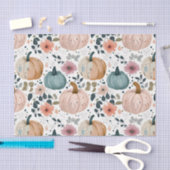 Autumn Pumpkins and Flowers Fall Pattern Decoupage Seidenpapier (Handwerk)