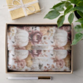 Autumn Pumpkins and Flowers Fall Pattern Decoupage Seidenpapier (Geschenk)