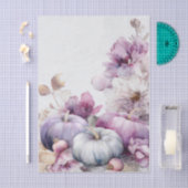 Autumn Pumpkins and Flowers Fall Pattern Decoupage Seidenpapier (Handwerk)