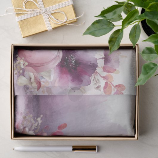 Autumn Pumpkins and Flowers Fall Pattern Decoupage Seidenpapier (Geschenk)