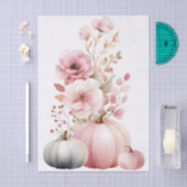 Autumn Pumpkins and Flowers Fall Pattern Decoupage Seidenpapier (Handwerk)