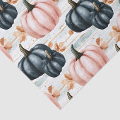 Autumn Pumpkins and Leaves Fall Pattern Decoupage Seidenpapier (Ausschnitt)