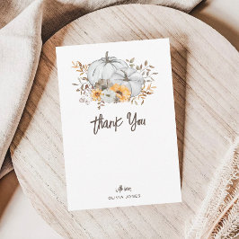 Autumn Pumpkins Baby Danke Custom card Einladung