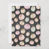 Autumn Pumpkins Baby Shower Einladung (Rückseite)