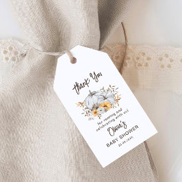 Autumn Pumpkins Baby Showroom Vielen Dank Geschenkanhänger