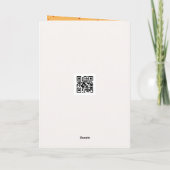 Autumn Pumpkins Bouquet Karte (Rückseite)