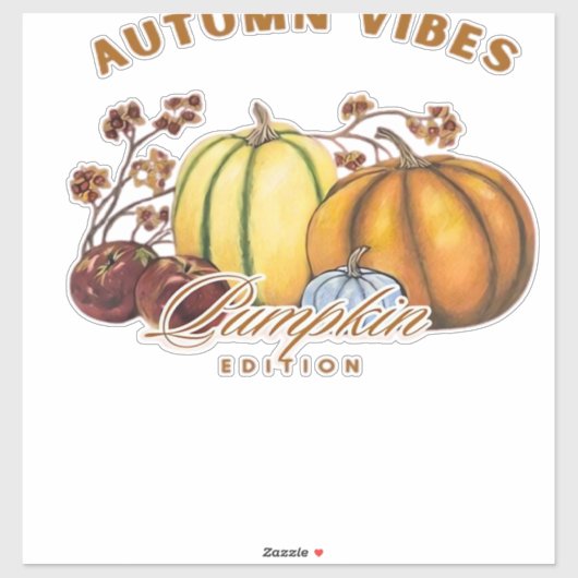 Autumn pumpkins Classic T-Shirt.png Aufkleber (Blatt)
