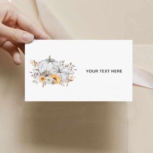 Autumn Pumpkins Custom notes Enclosure Cards Begleitkarte