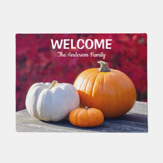 Autumn Pumpkins Doormat Fußmatte (Vorderseite)