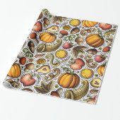 Autumn Pumpkins Gift Wrap | Herbstgeschenkpapier Geschenkpapier (Ungerollt)