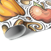 Autumn Pumpkins Gift Wrap | Herbstgeschenkpapier Geschenkpapier (Rolleneckpunkt)