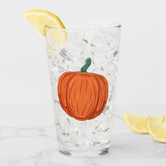 Autumn Pumpkins Glas (Vorderseite Ice)