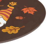 Autumn Pumpkins Gnome Speckkarte Schneidebrett (Ecke)