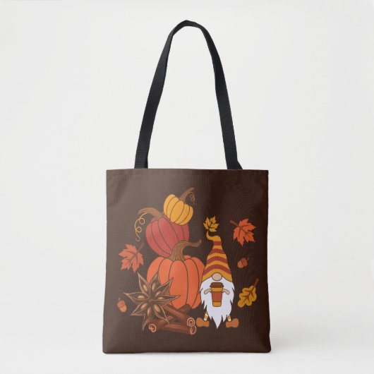 Autumn Pumpkins Gnome Speckkarte Tasche (Vorderseite)