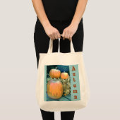 Autumn Pumpkins Groceries Tragetasche (Vorderseite (Produkt))