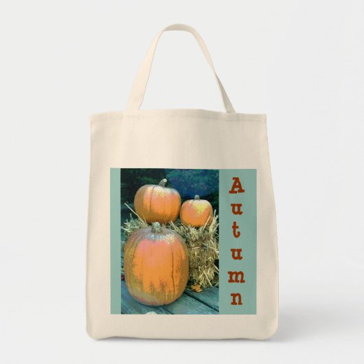 Autumn Pumpkins Groceries Tragetasche (Vorne)