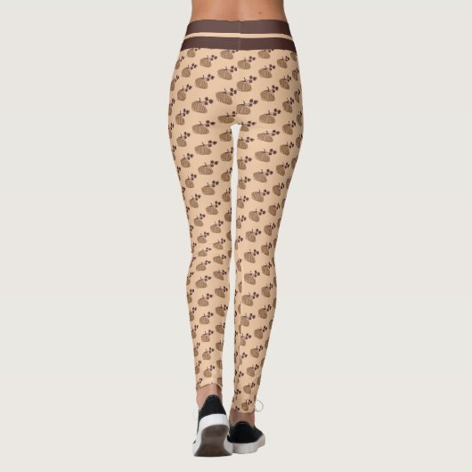 Autumn Pumpkins Leggings (Rückseite)
