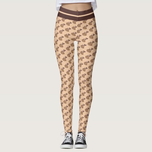Autumn Pumpkins Leggings (Vorderseite)