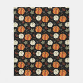 Autumn Pumpkins Muster Fleecedecke (Vorderseite)