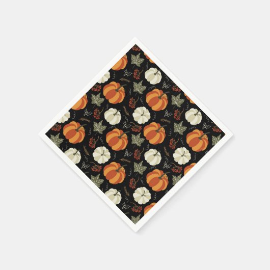 Autumn Pumpkins Muster Serviette (Ecke)