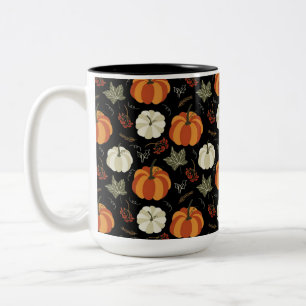 Autumn Pumpkins Muster Zweifarbige Tasse