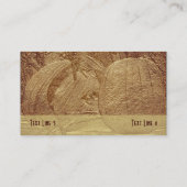 Autumn Pumpkins Nature Business Card Visitenkarte (Rückseite)