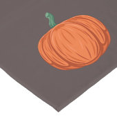 Autumn Pumpkins on Brown Kurzer Tischläufer (Ecke)