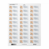 Autumn Pumpkins Orange Gray Return Address Label (Vorne)