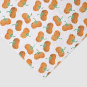 Autumn Pumpkins Pattern Fall Harvest Orange Seidenpapier (Detail)
