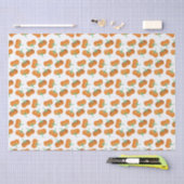 Autumn Pumpkins Pattern Fall Harvest Orange Seidenpapier (Handwerk)