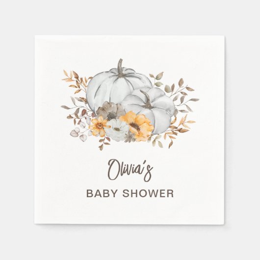 Autumn Pumpkins Serviette (Vorderseite)