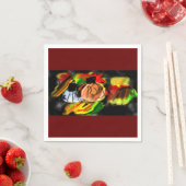 Autumn Pumpkins white Serviette (Beispiel)