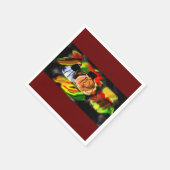 Autumn Pumpkins white Serviette (Ecke)