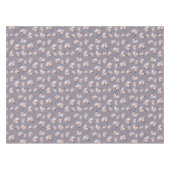 Autumn purple pumpkin gray floral watercolor tischdecke (Vorderseite (Horizontal))