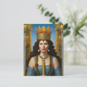 Autumn Queen Postcard Postkarte (Stehend Vorderseite)