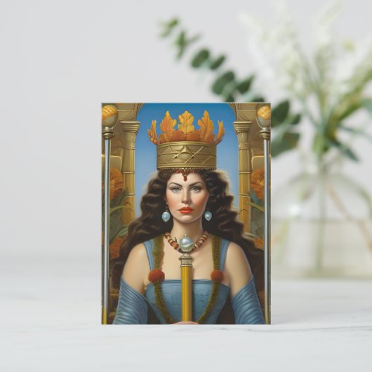 Autumn Queen Postcard Postkarte (Stehend Vorderseite)