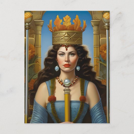 Autumn Queen Postcard Postkarte (Vorderseite)