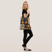 Autumn Quilt Blockmuster | Rustikale Ernte Tasche (Am Model)