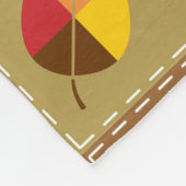 Autumn Quilt Fleece Blanket (Ecke)