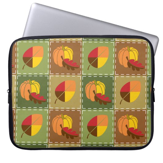 Autumn Quilt Laptop Sleeve (Vorderseite)