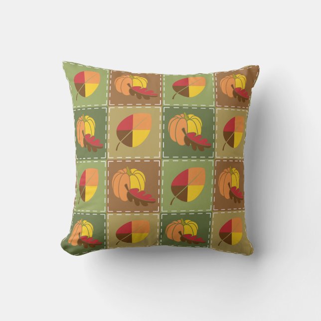 Autumn Quilt Pillow Kissen (Vorderseite)