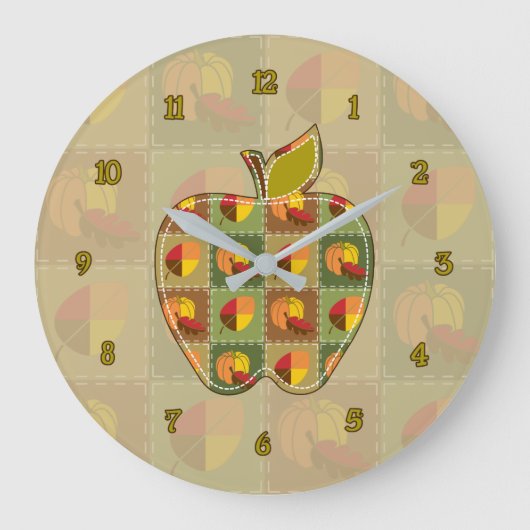 Autumn Quilt Uhr (Vorderseite)