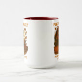 Autumn Raccoon Funny Pumpkin Spice Latte Tasse (Zentrum)