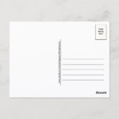 Autumn Raccoon Postcard Cute Animal  Fall Forest Postkarte (Rückseite)