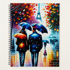 Autumn Rain Eiffel Tower Paris France Planer