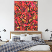 "Autumn Rains", fractal, abstract, psychedelic Leinwanddruck (Insitu (Schlafzimmer))