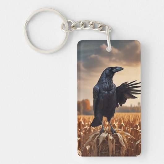 Autumn Raven Schlüsselanhänger (Vorderseite)