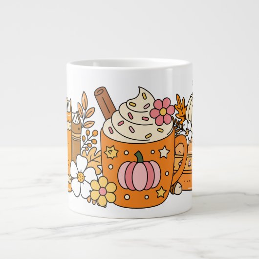 Autumn Reading - Cosy Books & Pumpkin Gewürz Jumbo-Tasse (Vorderseite)