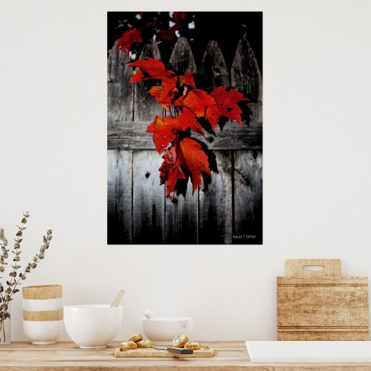 Autumn Red Poster (Küche)