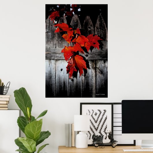 Autumn Red Poster (Heimbüro)